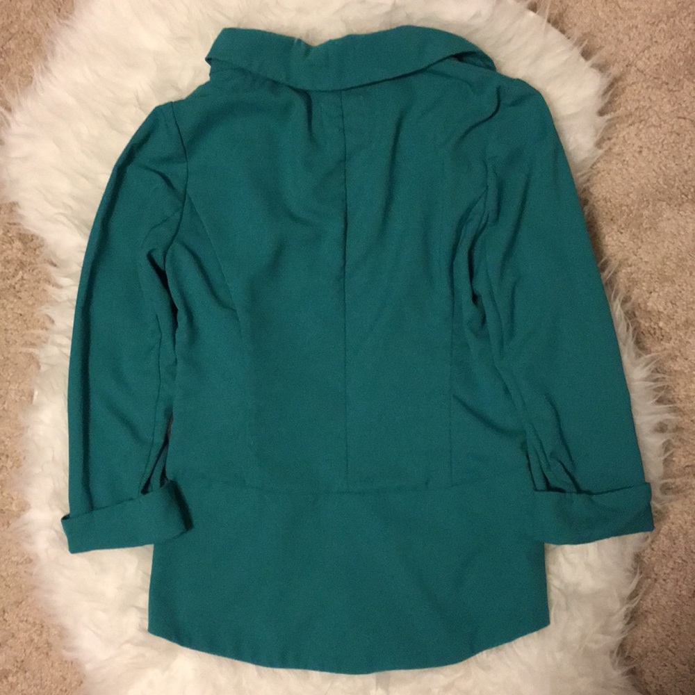 Turquoise Blazer - Picture 2 of 4